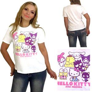 NTW Sanrio Hello Kitty "Friends!" women's soft T-shirt,S,M,L,XL